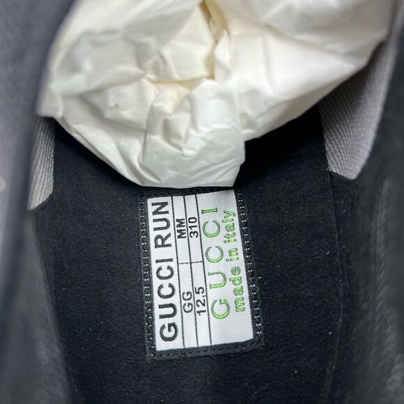 Men's Gucci interlocking G run sneakers size 12.5 made in Italy - Picture 9 of 9